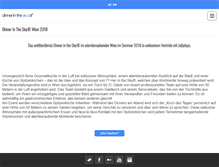 Tablet Screenshot of dinnerinthesky.at